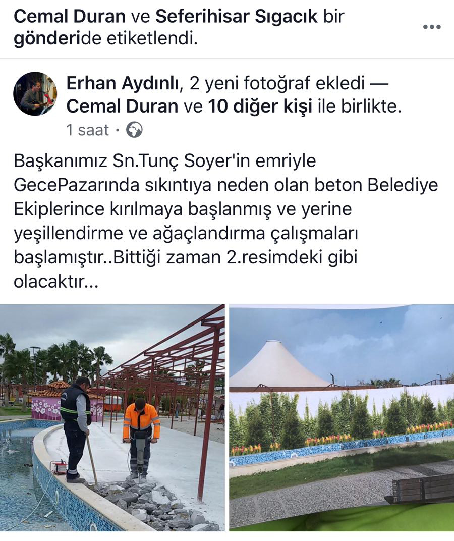 SEFERİHİSAR GÜNDEM OTUZBEŞ YAZDI, BELEDİYE &quot;O&quot; YANLIŞTAN DÖNDÜ