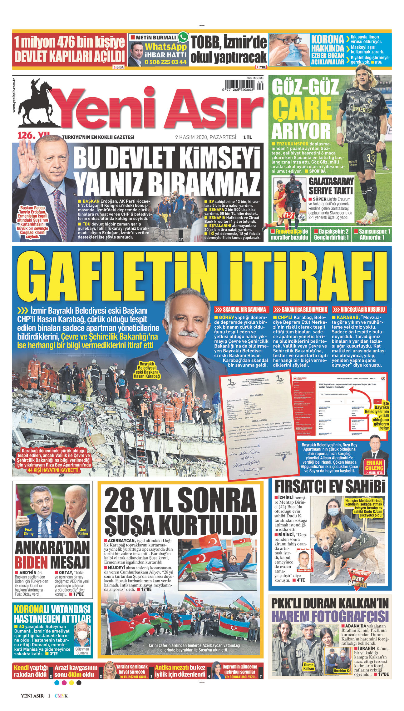 Karabağ'dan gaflet itirafı