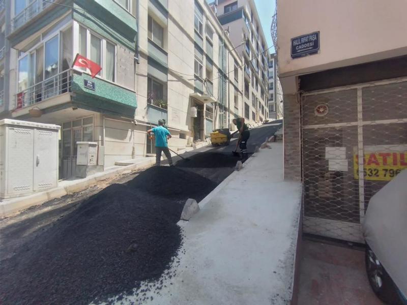 Konak yollarında tam gaz asfalt seferberliği