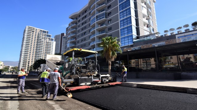 Bornova'da asfalt çalışmaları tam gaz!