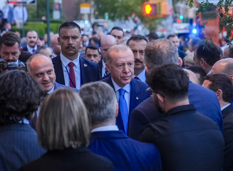 Cumhurbaşkanı Erdoğan'a ABD'de sevgi seli