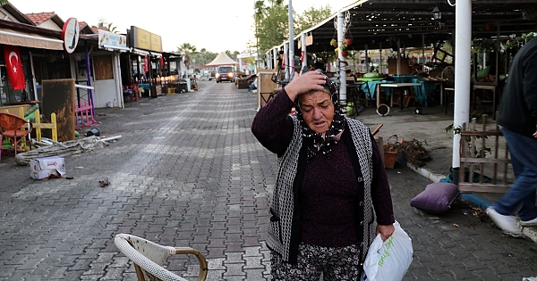 Depremin merkez üssü Seferihisar havadan görüntülendi