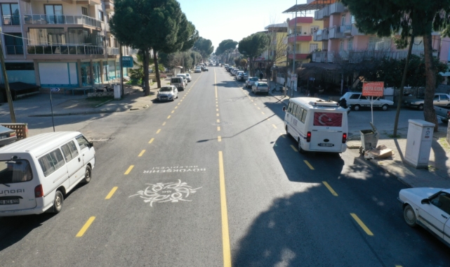 AYDIN BÜYÜKŞEHİR BELEDİYESİ NAZİLLİ 5 EYLÜL CADDESİ&#039;NDE ÇALIŞMALARINI TAMAMLADI