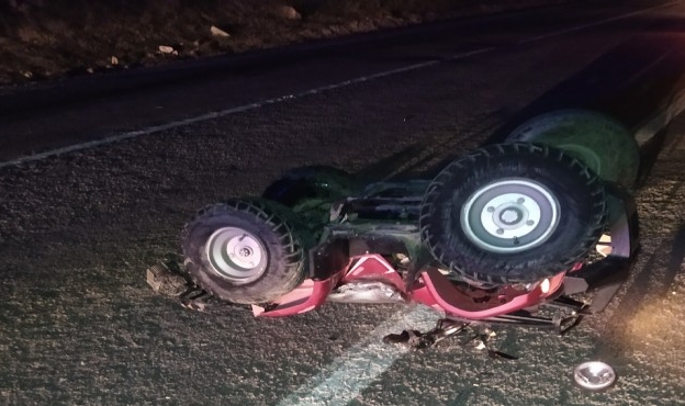 Otomobille ATV çarpıştı... Sürücüsü ağır yaralandı!