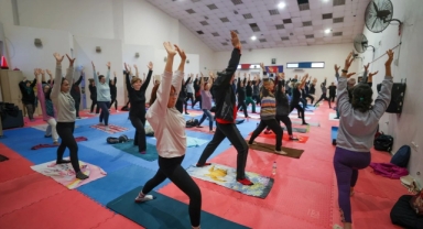 Bucalı kadınlar güne zinde başlıyor