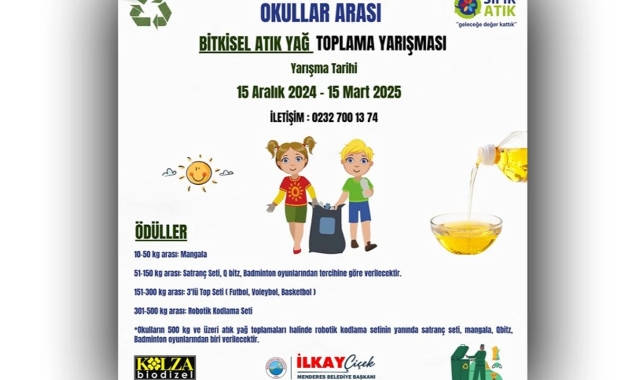 Menderes&#039;te okullar çevre için yarışıyor