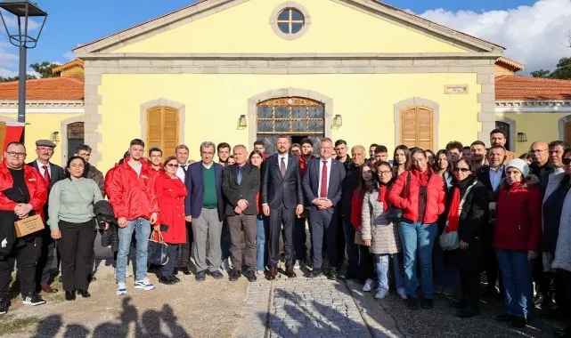 Başkan Görkem Duman mübadilleri ağırladı