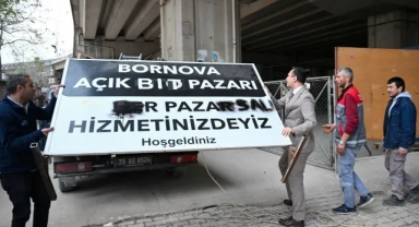 Bornova’da viyadükaltı pazaryerine düzenleme: