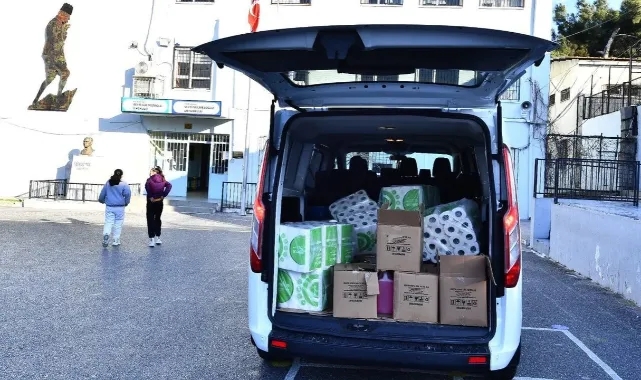 Büyükşehir&#039;den okullara hijyen desteğine devam