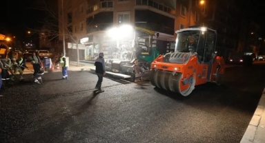 Menderes'te asfalt çalışmaları tam gaz!