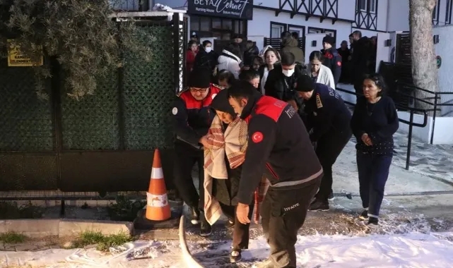 Engelli merkezinde korku dolu anlar!