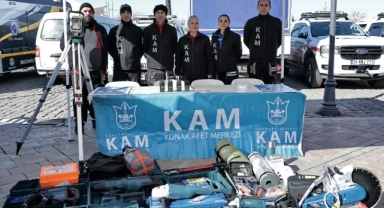 KAM afetlere hazırlık ve hayat kurtarmak için sahada