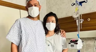 Eşinin böbreğiyle ikinci kez hayata tutundu