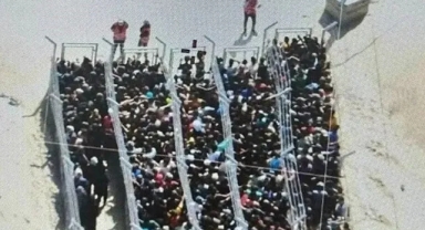 Görüntüler Gazze'den: Nazi kampları benzetmesi!