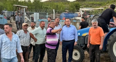 Başkan Dutlulu yangın bölgesinde incelemelerde bulundu