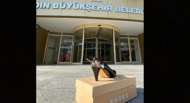 Çerçioğlu'na kırık topuklu protesto!