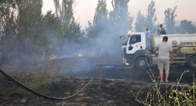 Ödemiş'te korkutan yangın!