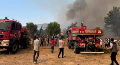 Orman yangını saatlerdir sürüyor... 5 köy boşaltıldı!