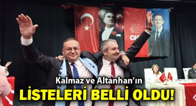 Kalmaz ve Altanhan'ın listeleri belli oldu!