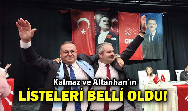 Kalmaz ve Altanhan&#039;ın listeleri belli oldu!