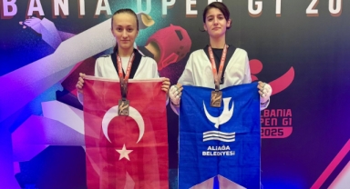 Aliağalı Taekwondocular Tiran'dan 3 madalya İle döndü