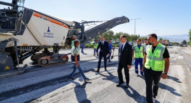 Buca’da 53 bin tonluk tarihi asfalt yatırımı