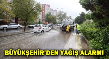 Büyükşehir'den yağış alarmı