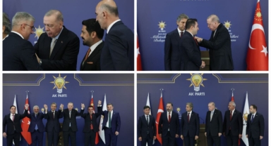 Rozetlerini Cumhurbaşkanı Erdoğan taktı... 7 belediye başkanı AK Parti'ye geçti!