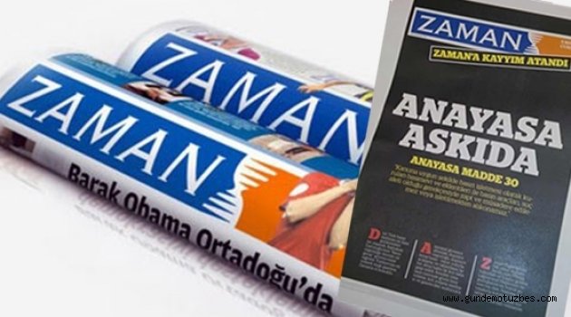 Kayyum atanan Zaman&#039;ın yarınki manşeti: Anayasa askıda!