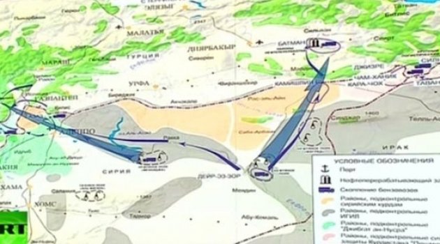 Rusya Savunma Bakanlığı: IŞİD&#039;le yasadışı petrol ticaretine Erdoğan ve ailesi ile üst düzey siyasi kadro karıştı!