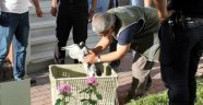 Kargaların saldırdığı balıkçıl kuşu polise sığındı