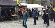Brüksel'deki PKK çadırı yeniden kuruldu