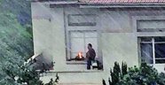 Tarihi köşkün balkonunda mangal yaptı!
