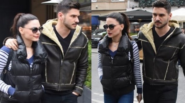 Tolgahan ve Almeda muhabirlere yüz vermedi