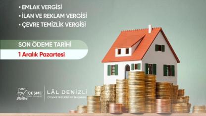 Çeşme Belediyesi'nden 'vergi' çağrısı