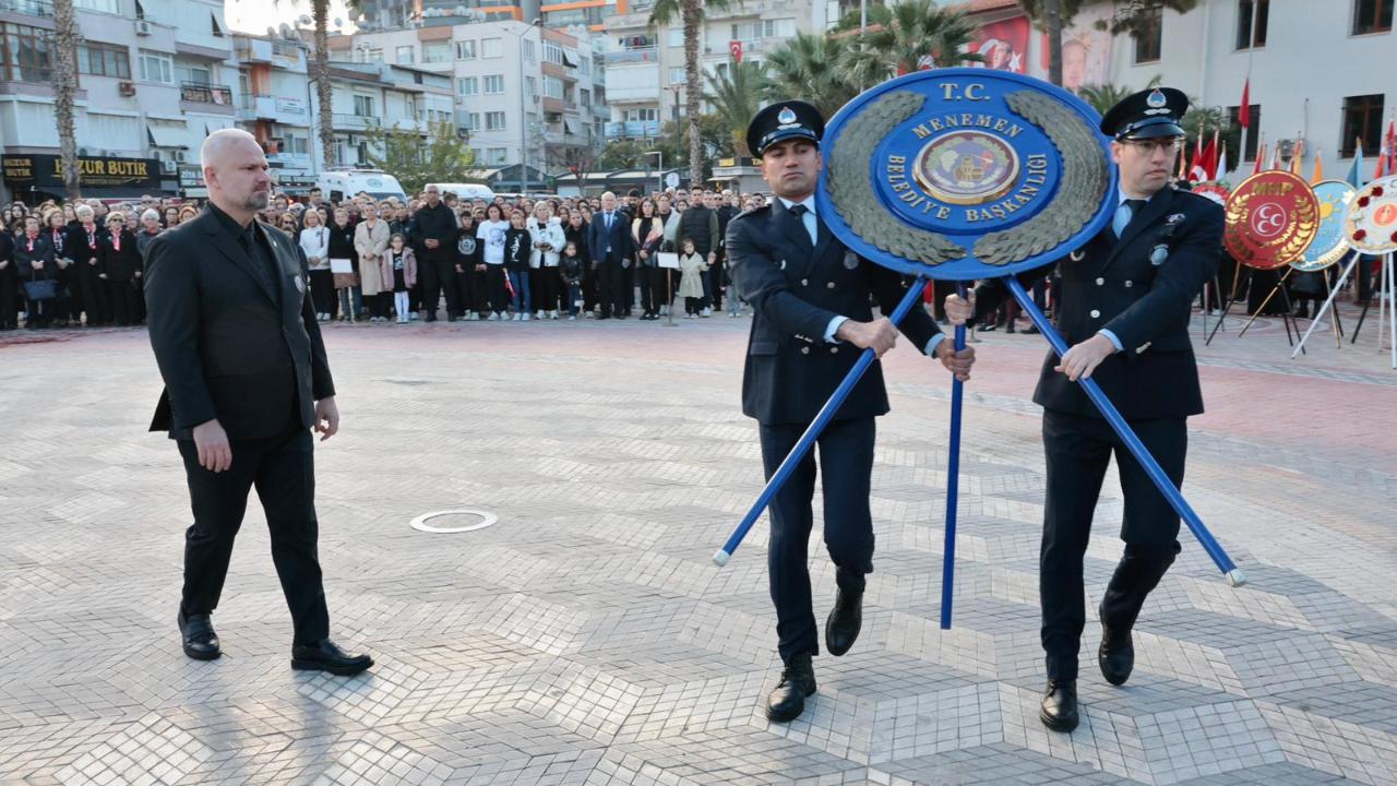 Gazi Mustafa Kemal Atatürk, Menemen&#039;de özlemle anıldı