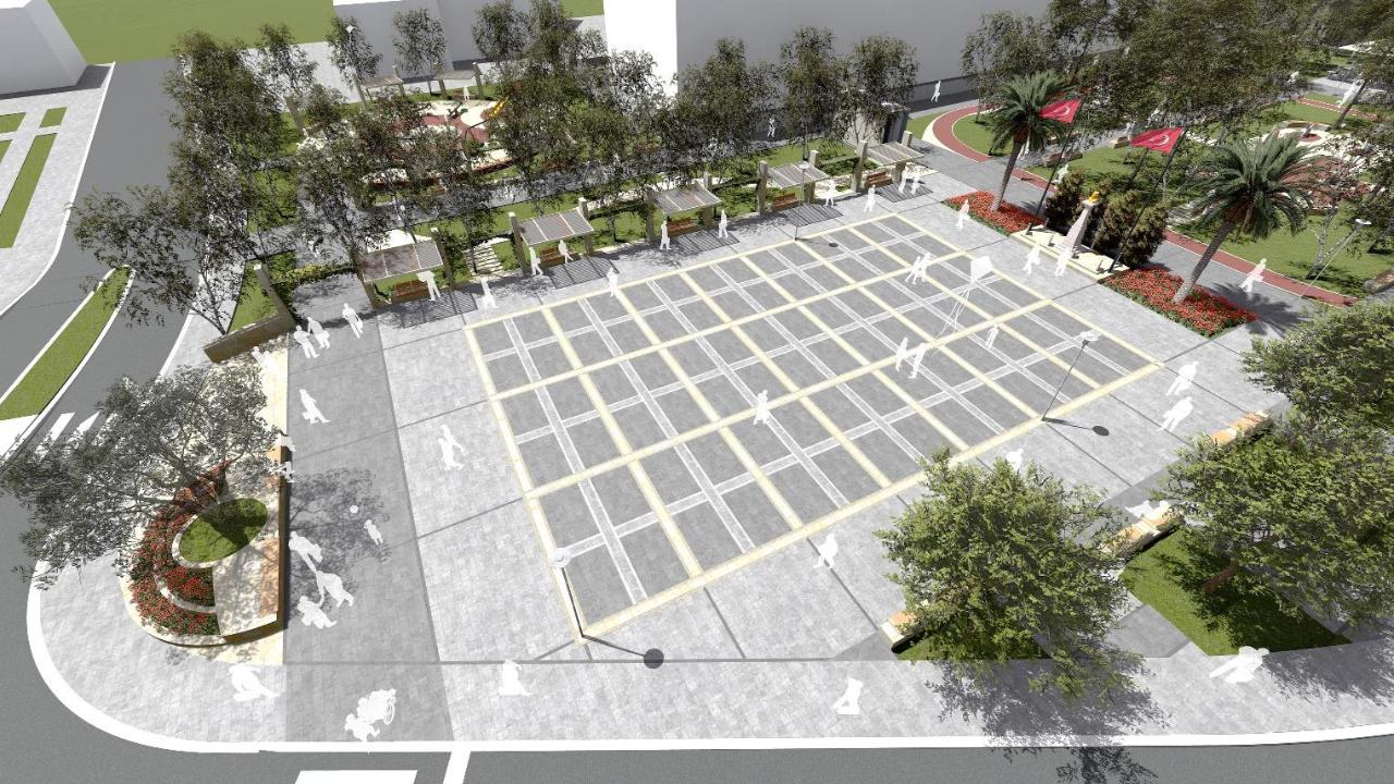 Kınık Cumhuriyet Meydanı yeni çehresine kavuşuyor