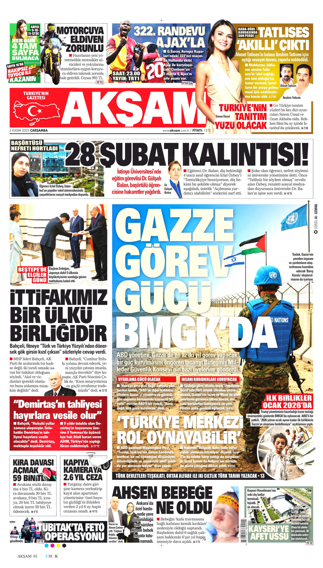 AKŞAM Gazete Manşeti