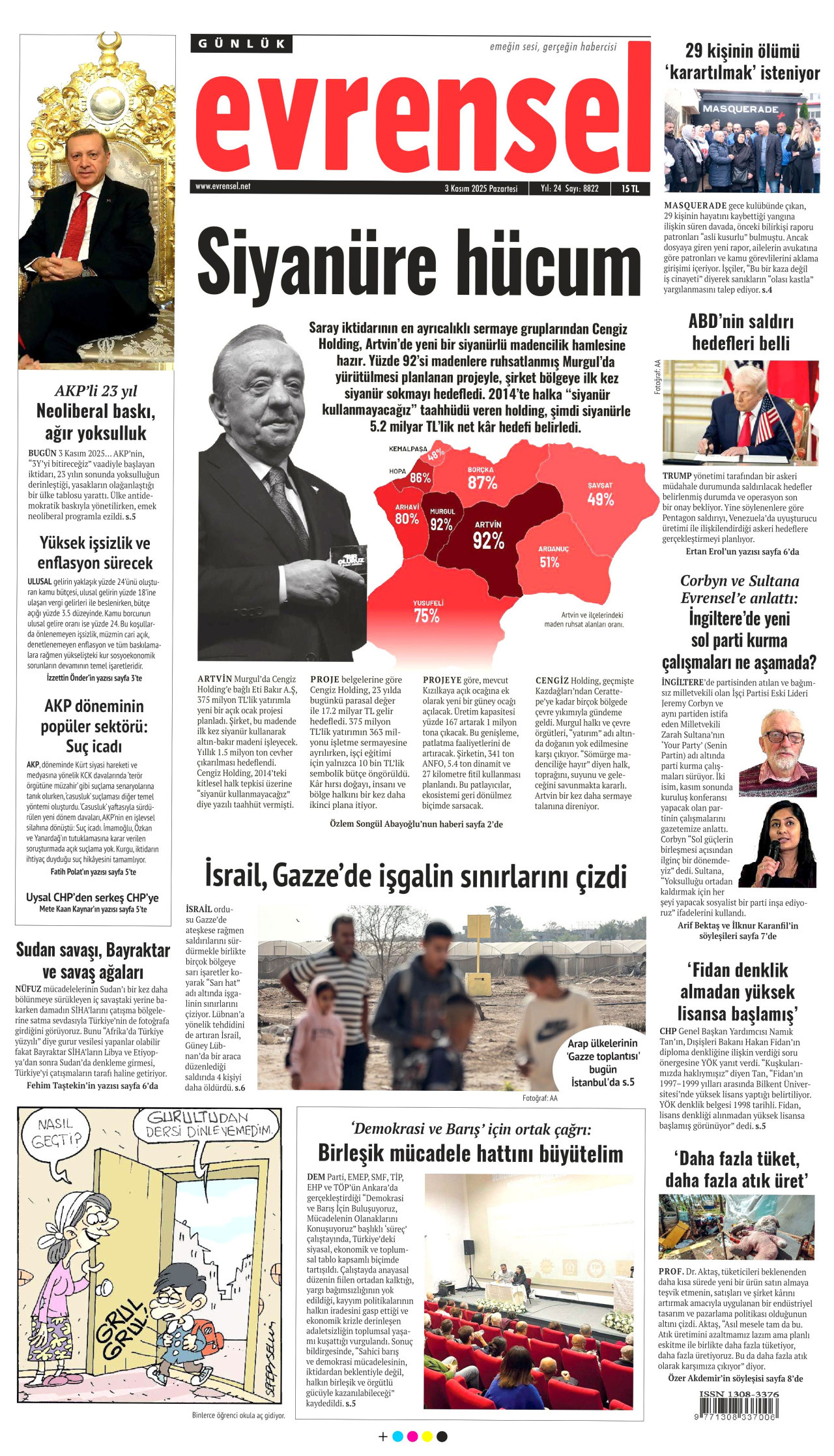 EVRENSEL Gazete Manşeti