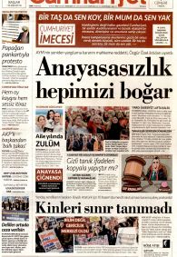 CUMHURİYET Gazete Manşeti