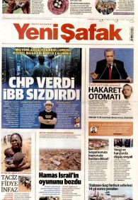 YENİ ŞAFAK Gazete Manşeti