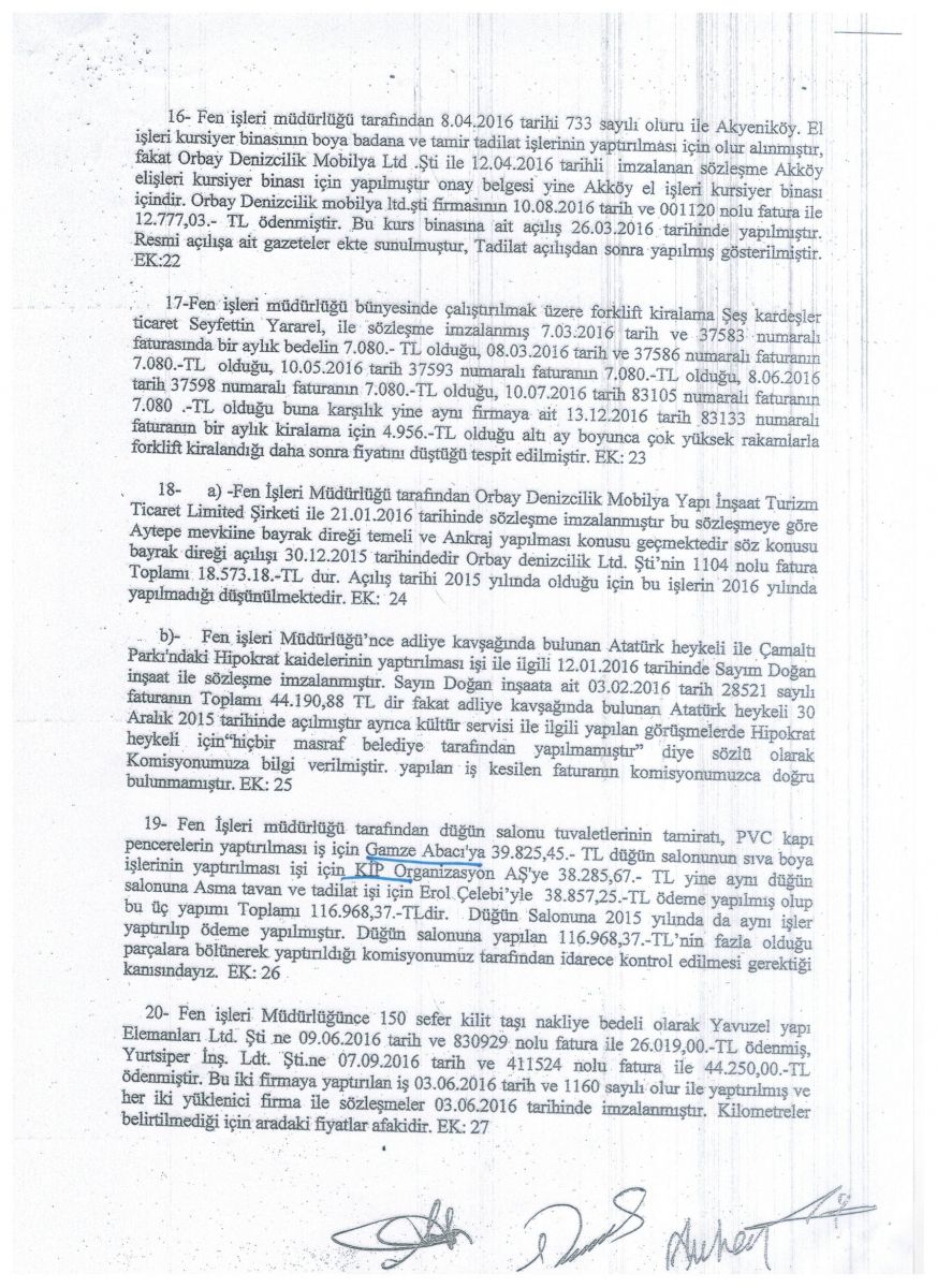 DİDİM BELEDİYESİ 2016 YILI DENETİM KOMİSYONU RAPORU HAKKINDA SUÇ DUYURUSU!