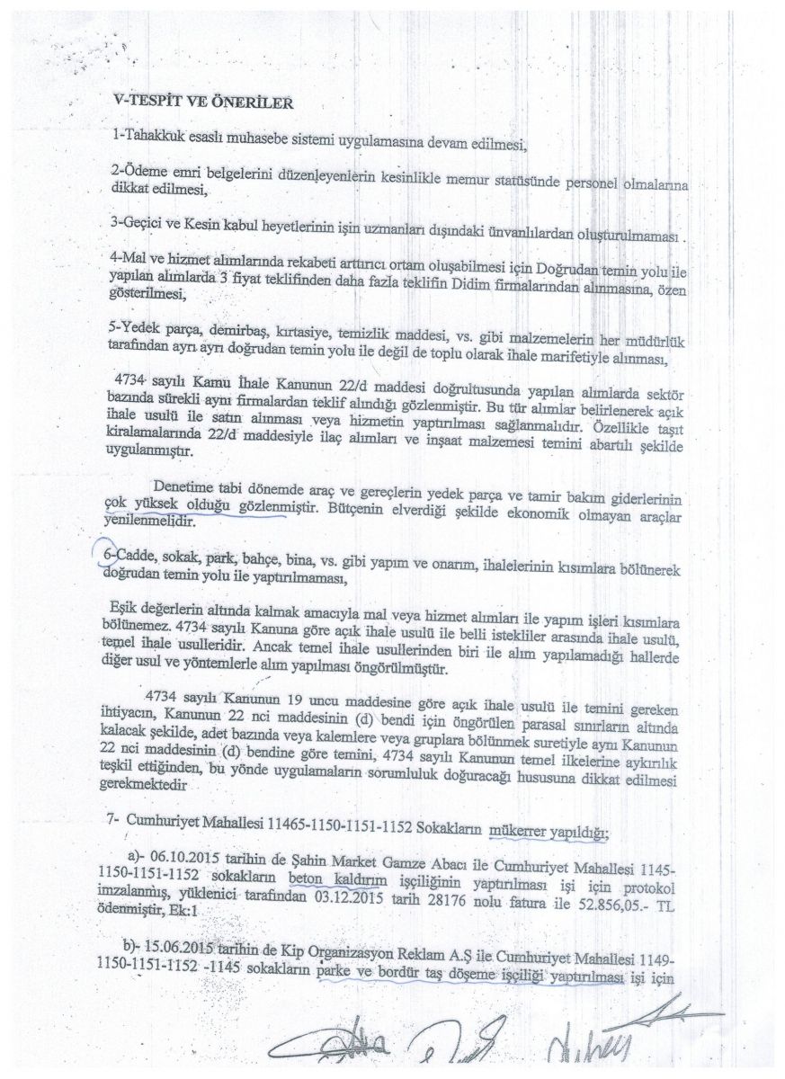 DİDİM BELEDİYESİ 2016 YILI DENETİM KOMİSYONU RAPORU HAKKINDA SUÇ DUYURUSU!