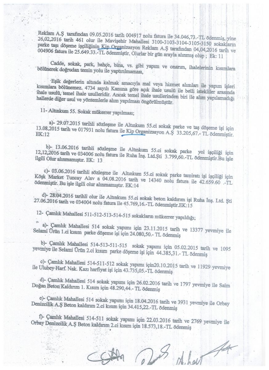 DİDİM BELEDİYESİ 2016 YILI DENETİM KOMİSYONU RAPORU HAKKINDA SUÇ DUYURUSU!