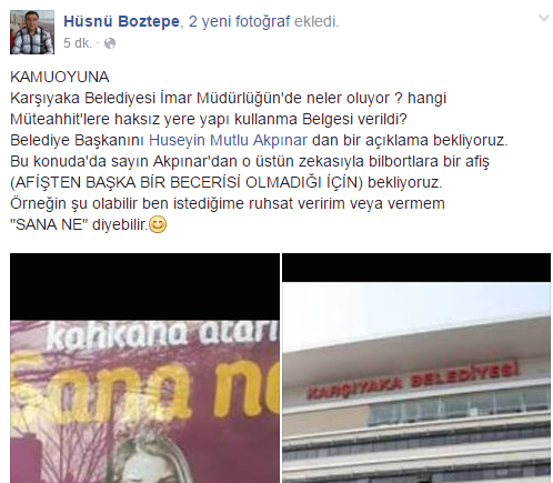 AK PARTİ İL BAŞKAN YARDIMCISI BOZTEPE'DEN ŞOK KARŞIYAKA PAYLAŞIMI!