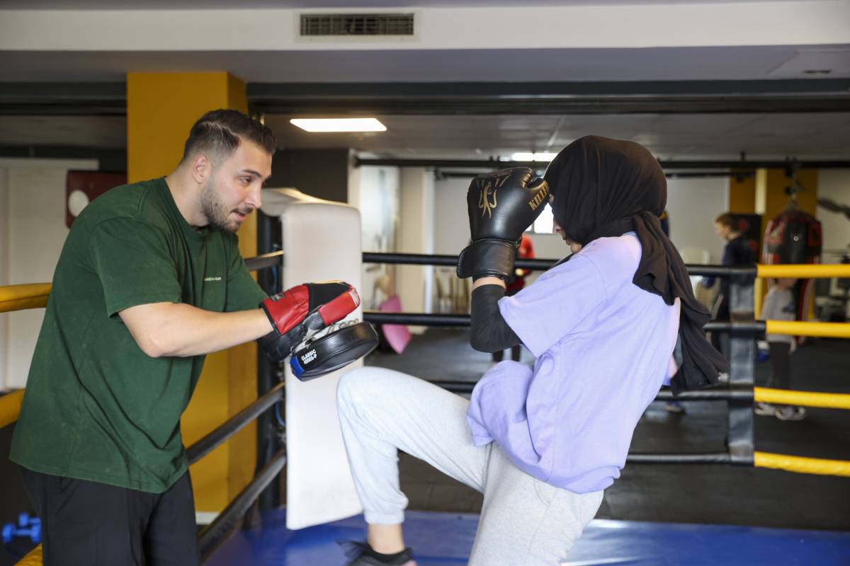 Buca'da şiddete karşı kick boks hamlesi